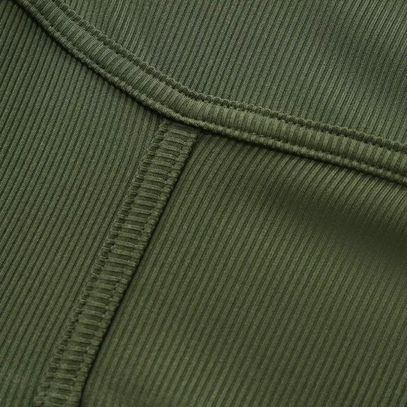 Army Green Women’s Sleeveless Tank Wide-leg Jumpsuit w Pockets and zipper back - Picture 7 of 8